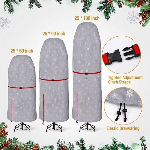Grey upright tree storage bag - upright,